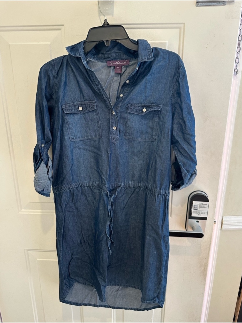 Gloria Vanderbilt Indigo Denim Shirt Dress